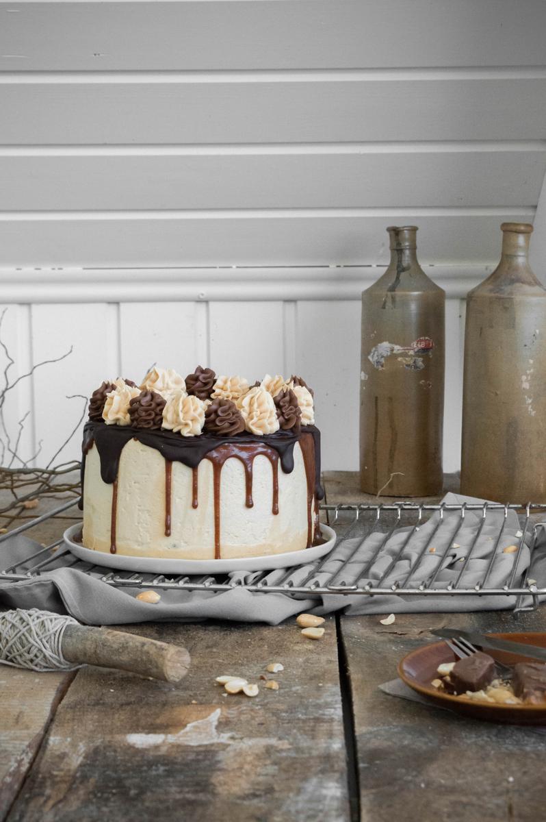 Rezeptbild: Snickers Torte 