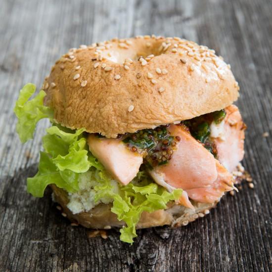 Rezeptbild: Bagels mit Lachs