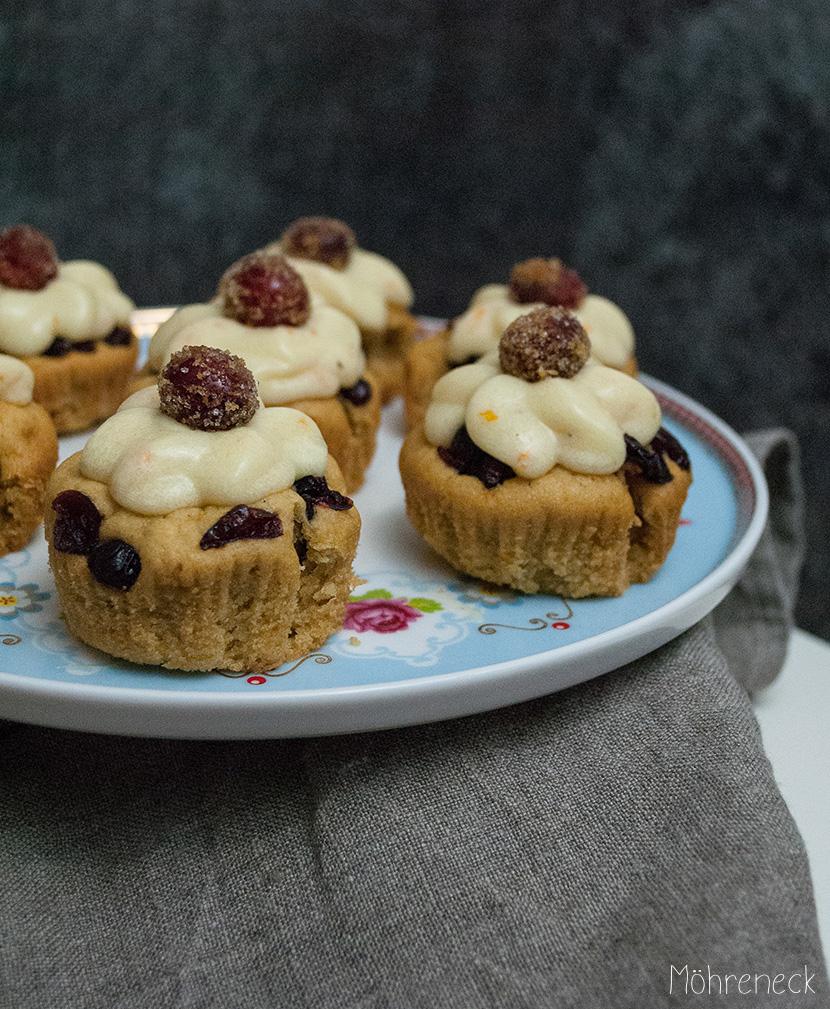 Rezeptbild: Cranberry-Orangen-Cupcakes