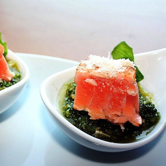 Rezeptbild: Thunfisch auf Pestolöffel