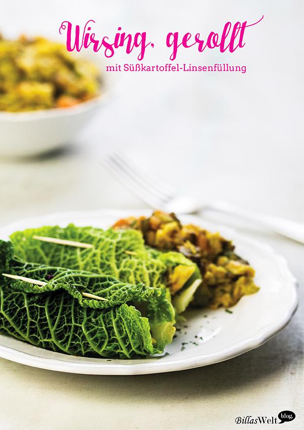 Rezeptbild: Wirsing mit Süßkartoffel-Linsen-Füllung