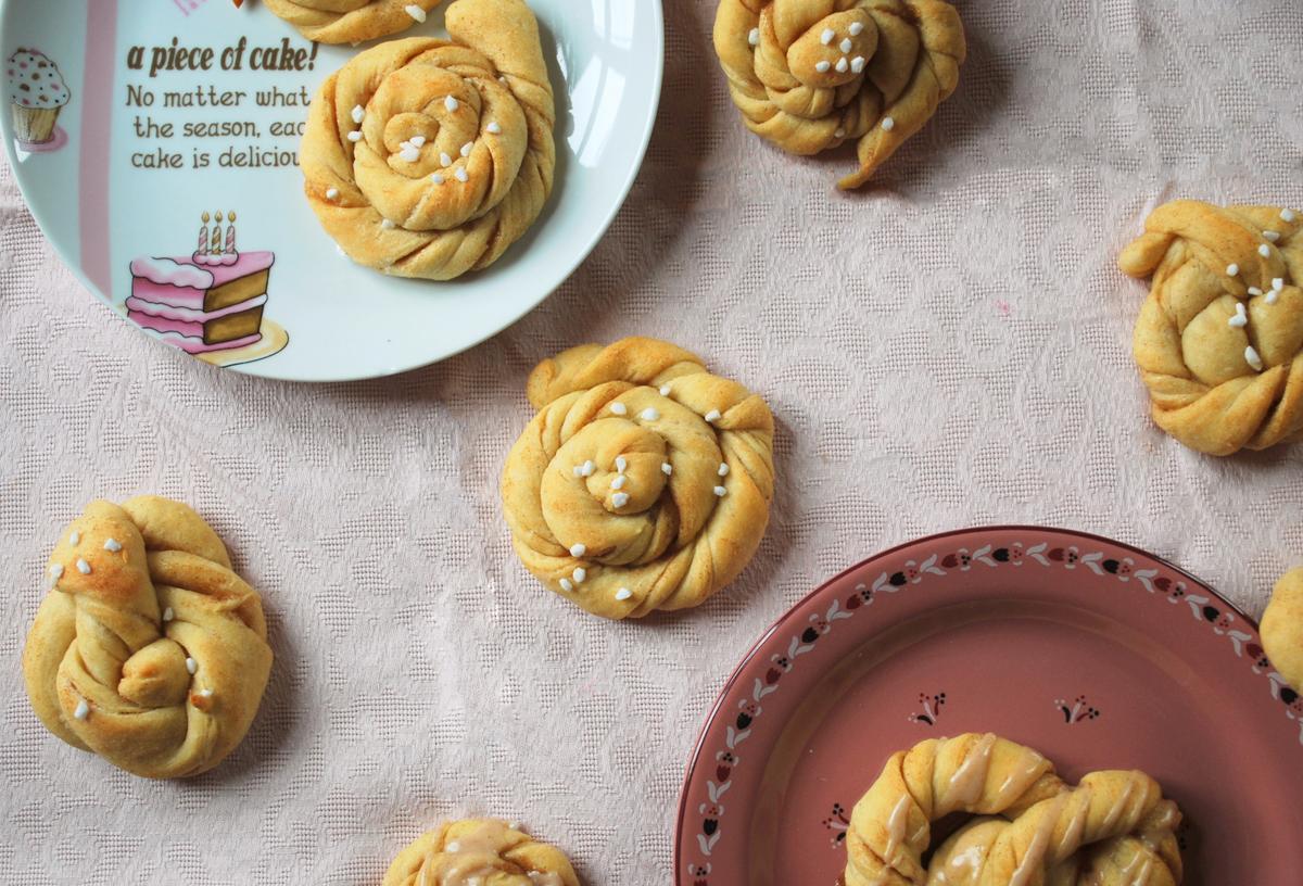 Rezeptbild: Zimtkringel und Zimtbrezeln