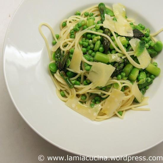 Rezeptbild: Spaghetti mit frischem Grün