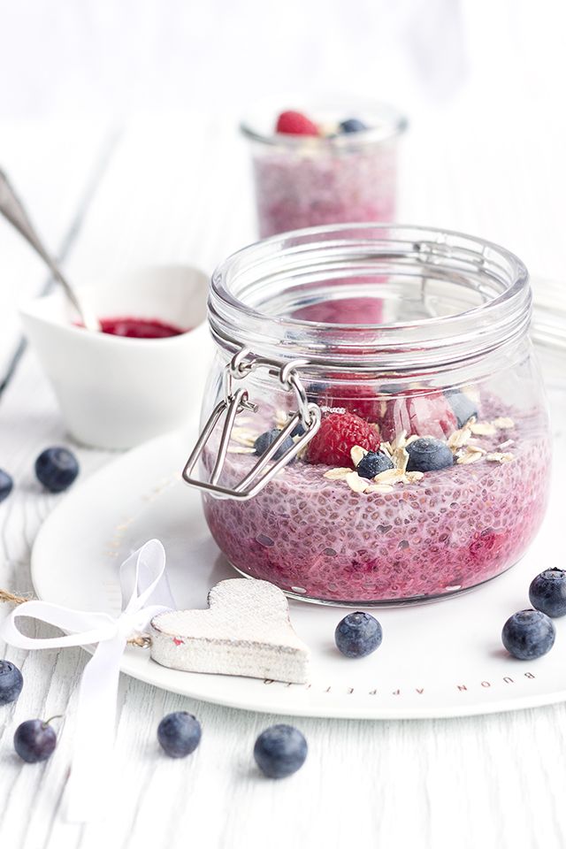 Rezeptbild: Himbeer-Chia-Pudding