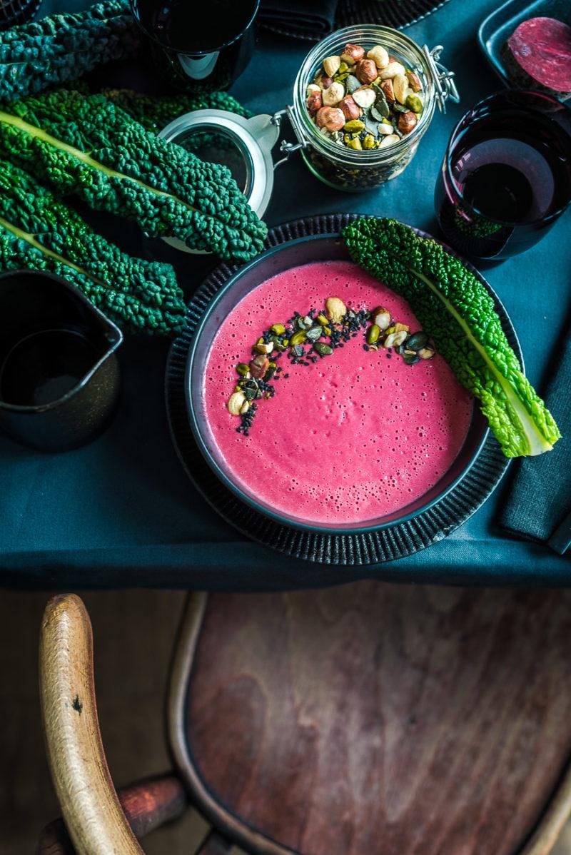 Rezeptbild: Rote Bete Blumenkohlsüppchen