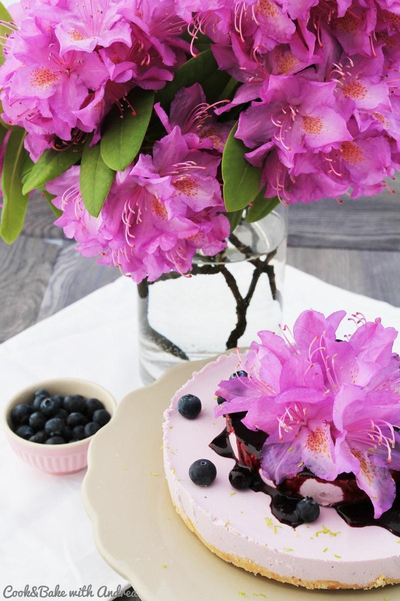 Rezeptbild: No Bake Blueberry Cheesecake