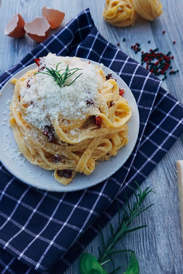 Rezeptbild: Spaghetti Carbonara Original Italienisch – Rezept aus Italien