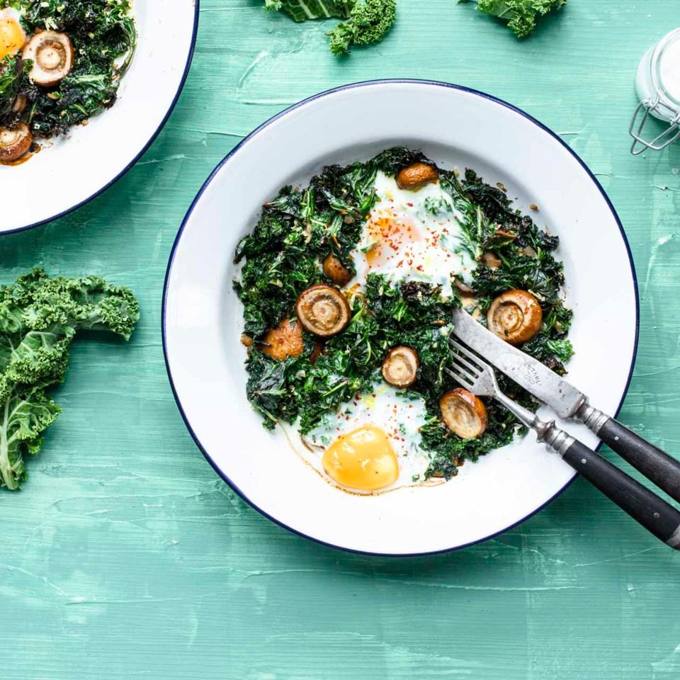 Rezeptbild: Grünkohl Shakshuka