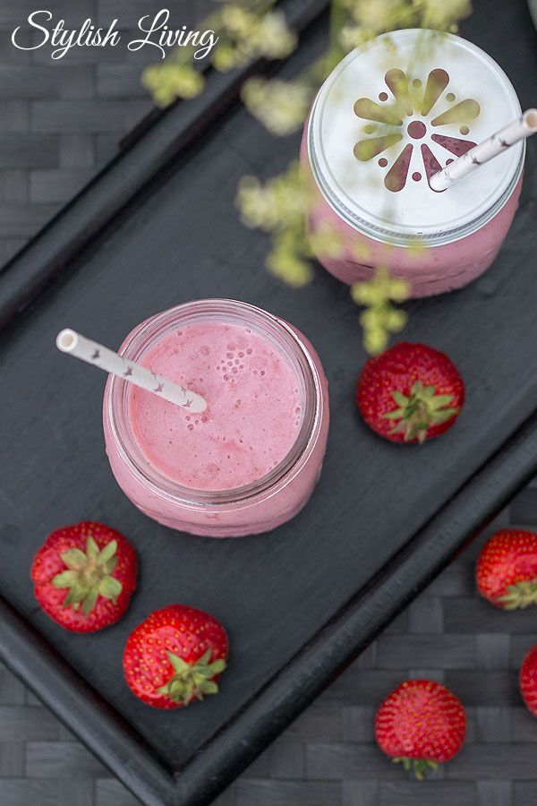 Rezeptbild: Oberleckere Erdbeermilch
