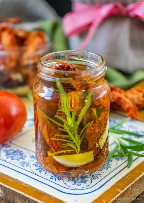 Rezeptbild: Eingelegte getrocknete Tomaten – Pomodori secchi sott’olio