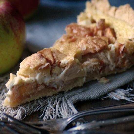 Rezeptbild: Apfeltarte mit Zimtguss