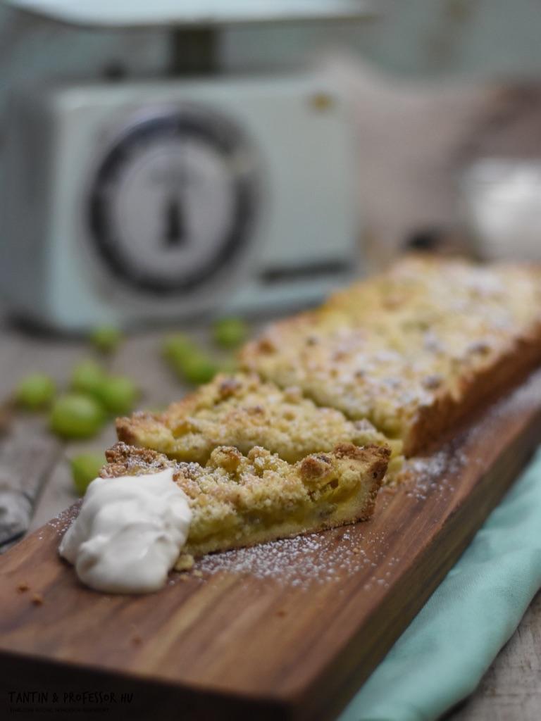 Rezeptbild: GRÜNE STACHELBEERTARTE MIT OLIVENÖL
