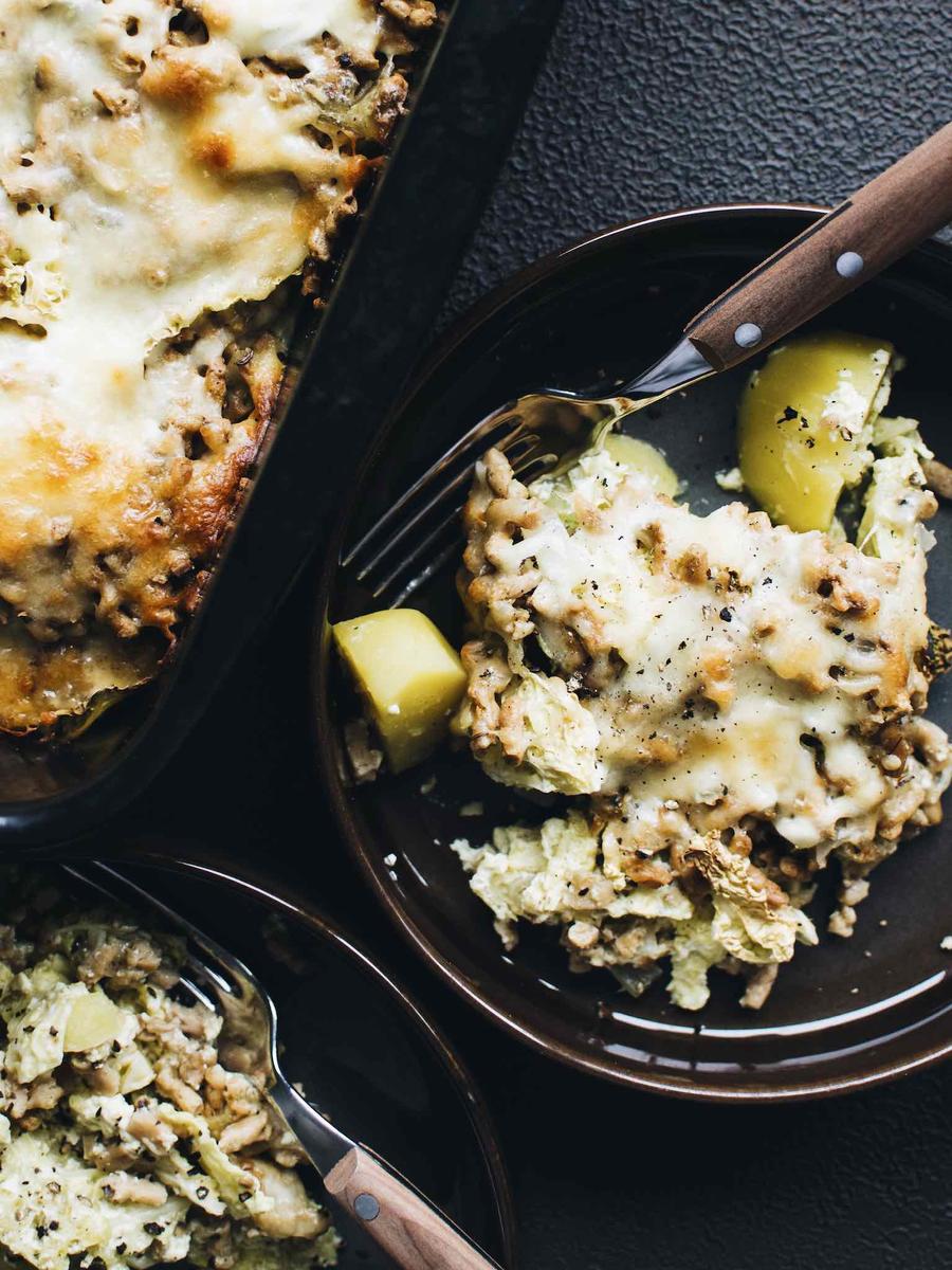 Rezeptbild: KARTOFFEL-WIRSING-AUFLAUF