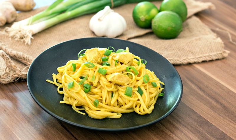 Rezeptbild: One-Pot-Pasta: Chicken-Curry