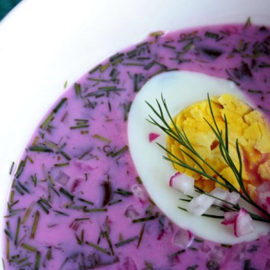 Rezeptbild: Ch?odnik - Kalte Rote Beete Suppe