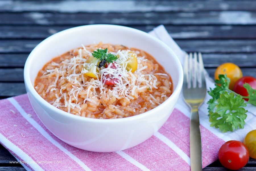 Rezeptbild: Tomatenrisotto