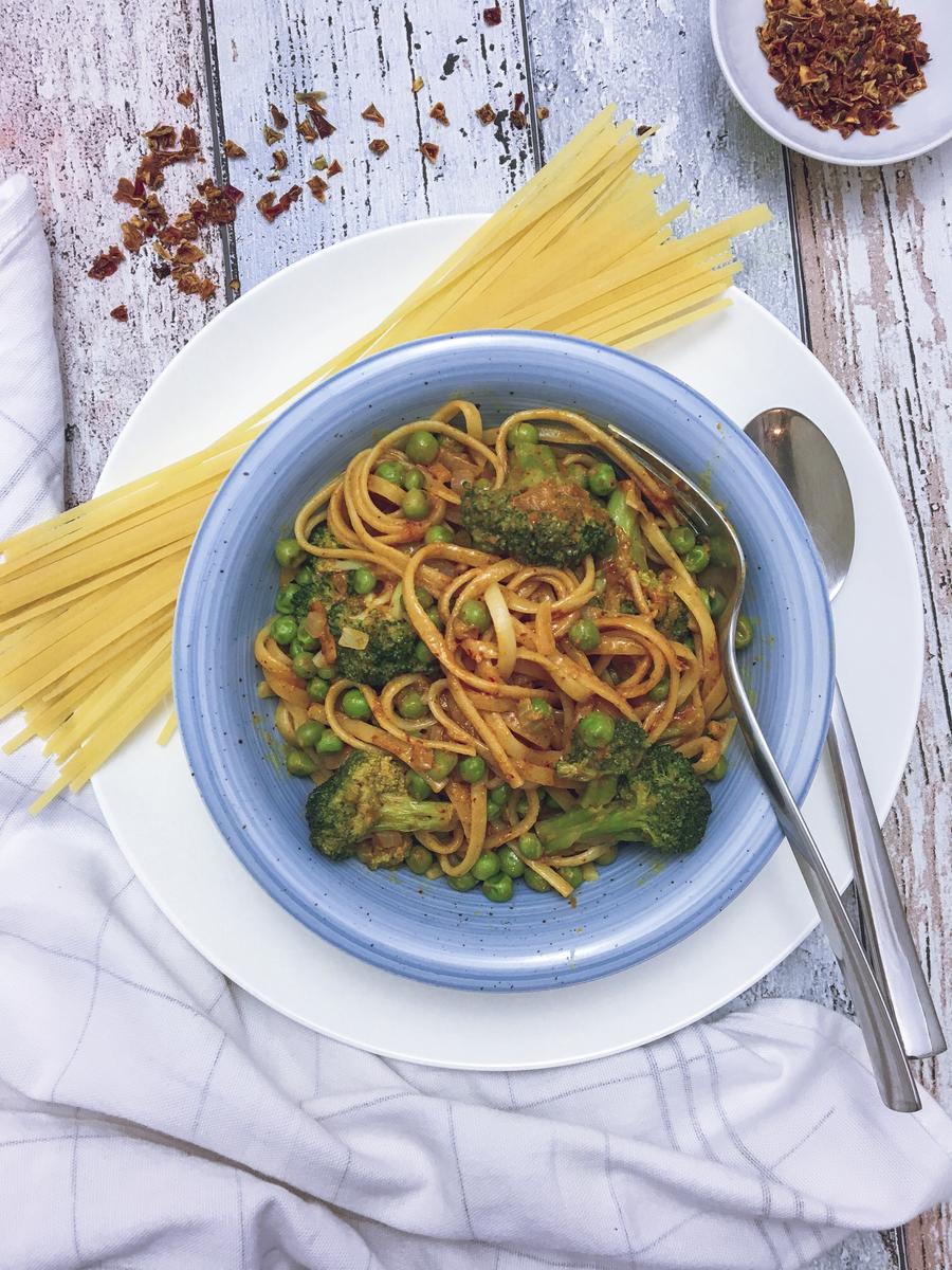 Rezeptbild: Schnelle One Pot Curry Pasta