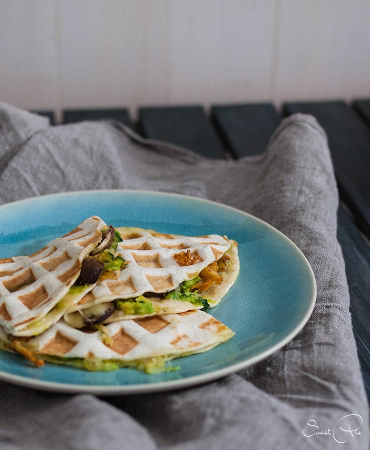 Rezeptbild: Quesedilla Waffeln