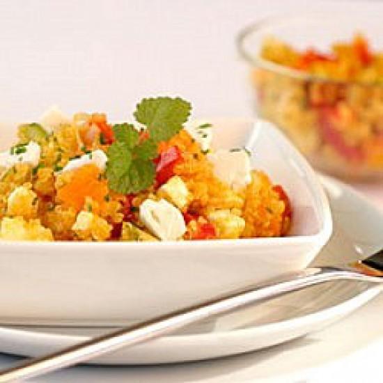 Rezeptbild: Quinoa-Kürbis-Salat mit Feta