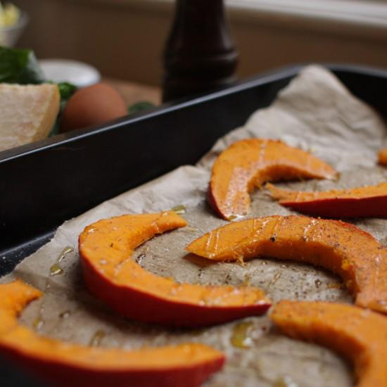 Rezeptbild: Kürbisspalten aus dem Ofen
