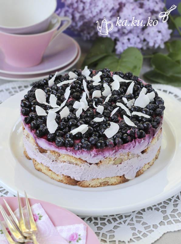 Rezeptbild: Heidelbeer-Joghurt-Torte (ohne backen)