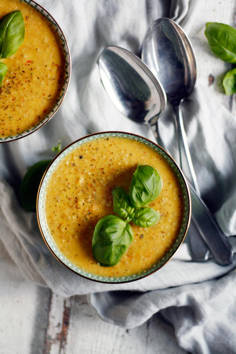 Rezeptbild: Vegane cremige Grünkernsuppe