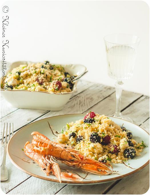 Rezeptbild: Taboulé mit Beeren und Feta