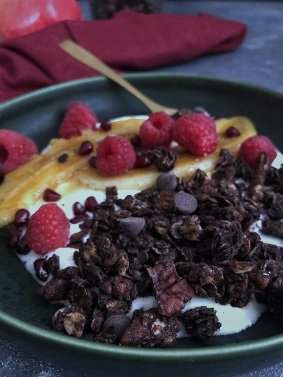 Rezeptbild: Espresso-Pekannuss-Granola