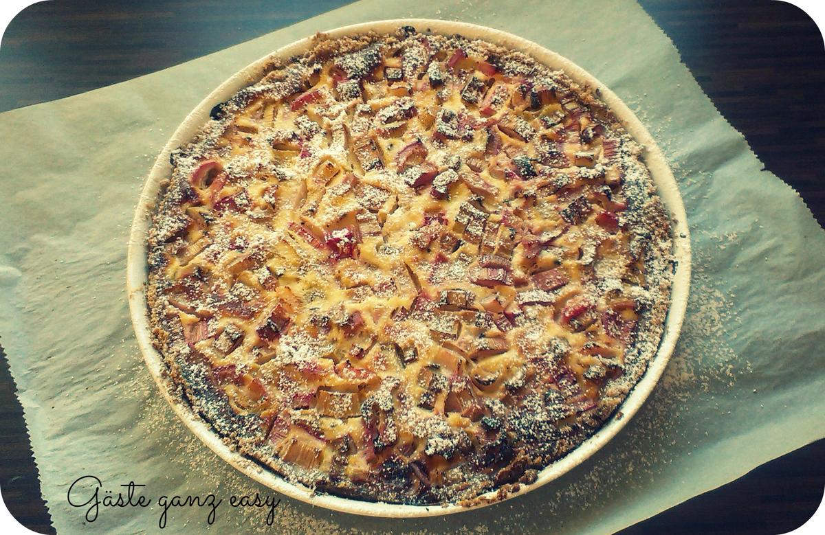 Rezeptbild: Einfacher Rhabarberkuchen