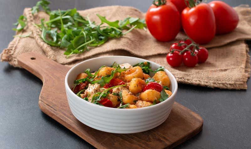 Rezeptbild: Gnocchi mit Feta, Rucola & Tomaten