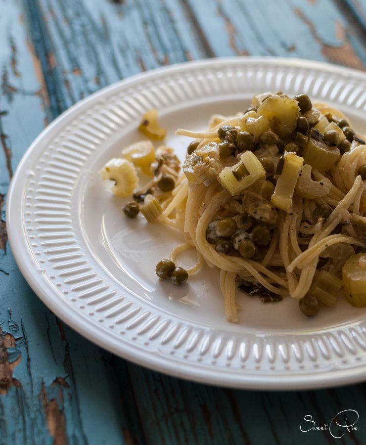 Rezeptbild: Pasta mit Erbsen & Sellerie