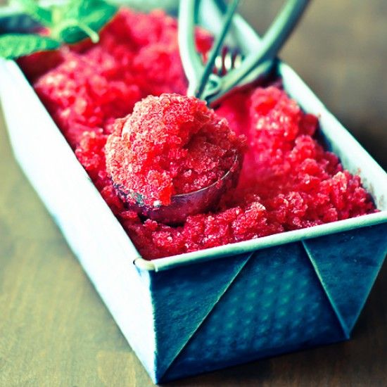 Rezeptbild: Himbeer-Granité