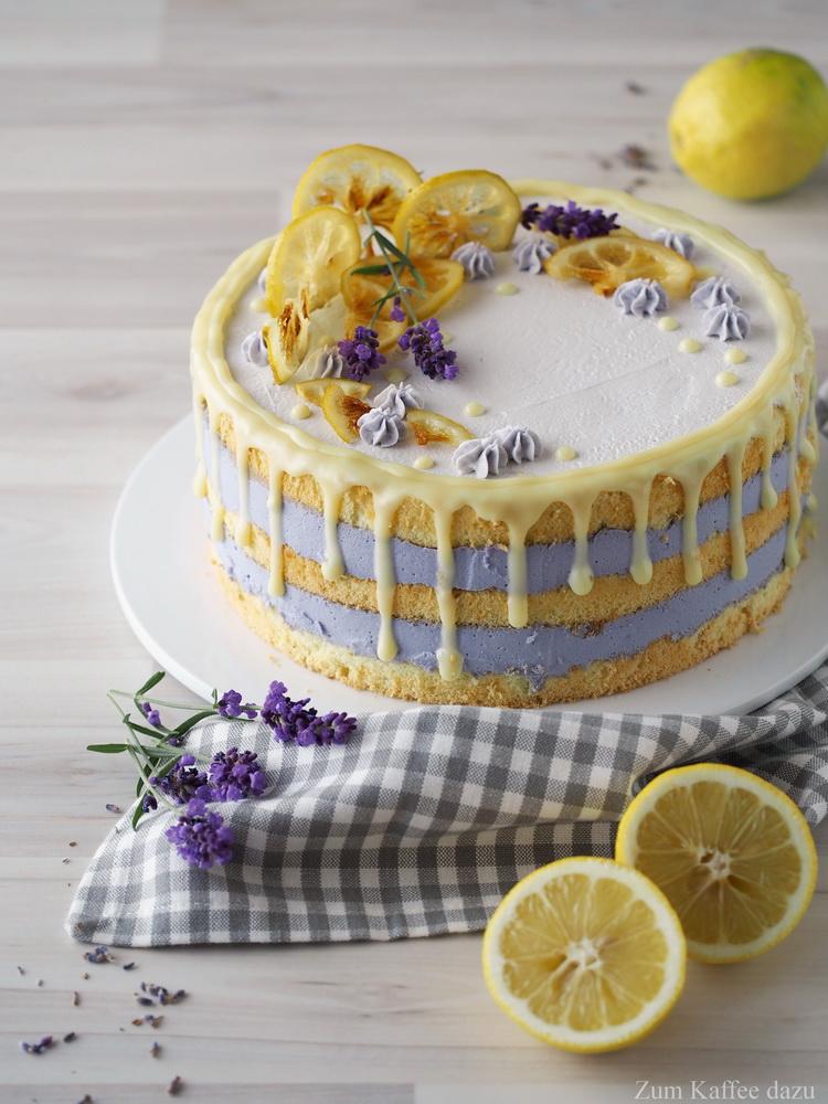 Rezeptbild: Zitronen-Lavendel-Torte mit weißer Schokolade