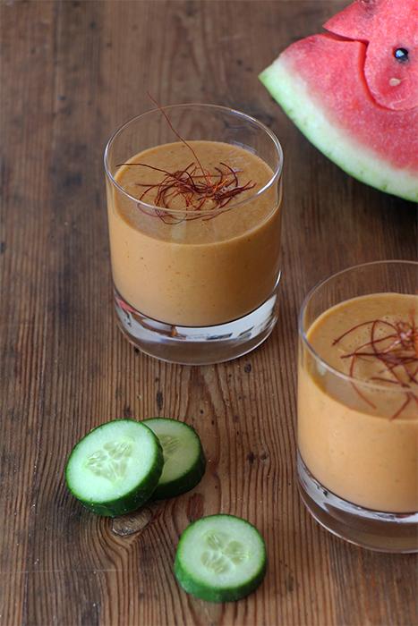 Rezeptbild: Fruchtige Gazpacho mit Wassermelone