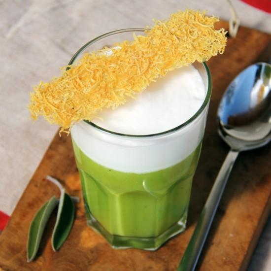 Rezeptbild: Latte Macchiato von Erbsen