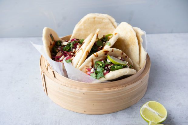 Rezeptbild: Bao Bun Burger mit Pulled Chicken