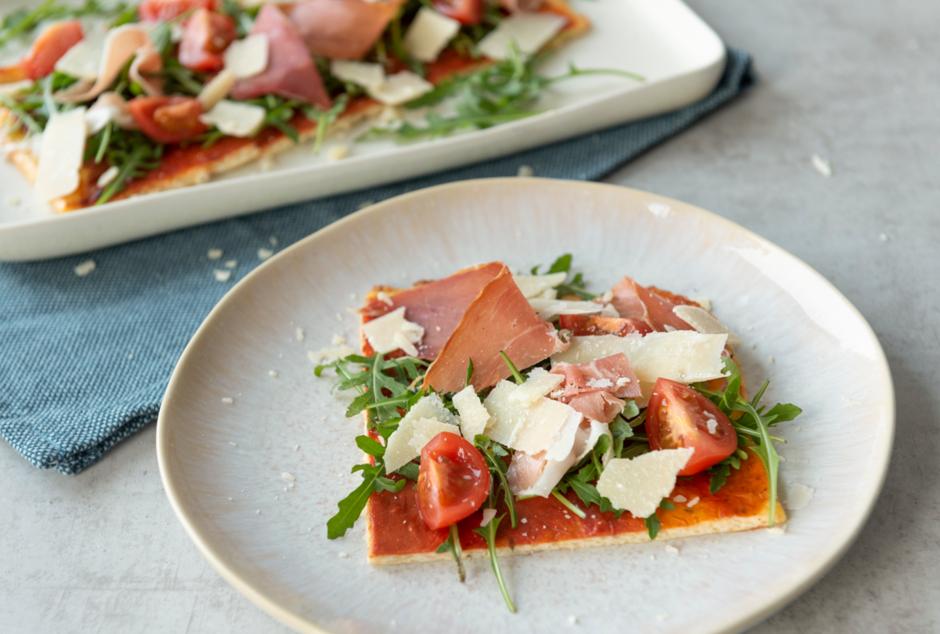 Rezeptbild: Low Carb Pizzateig aus Quark