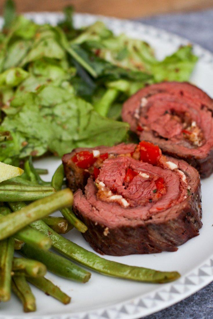 Rezeptbild: Flank Steak Rollbraten Rezept