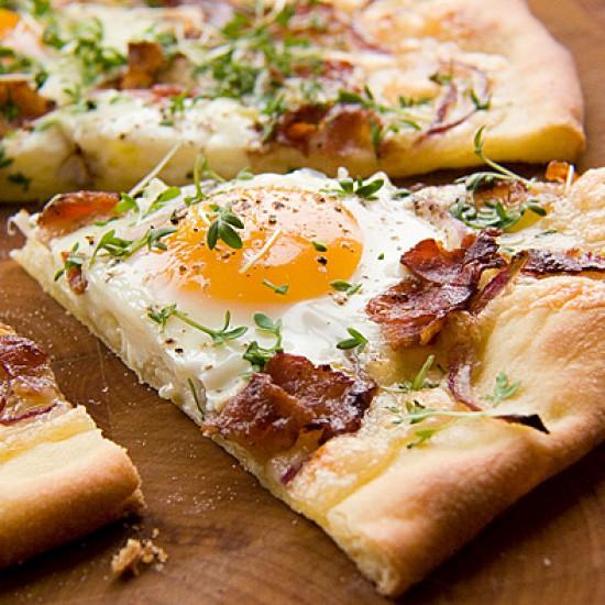 Rezeptbild: Frühstücks-Pizza