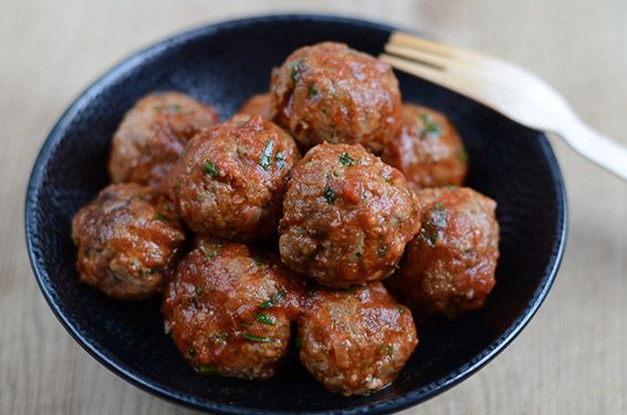 Rezeptbild: Hackfleischbällchen in Weißwein-Tomatensoße