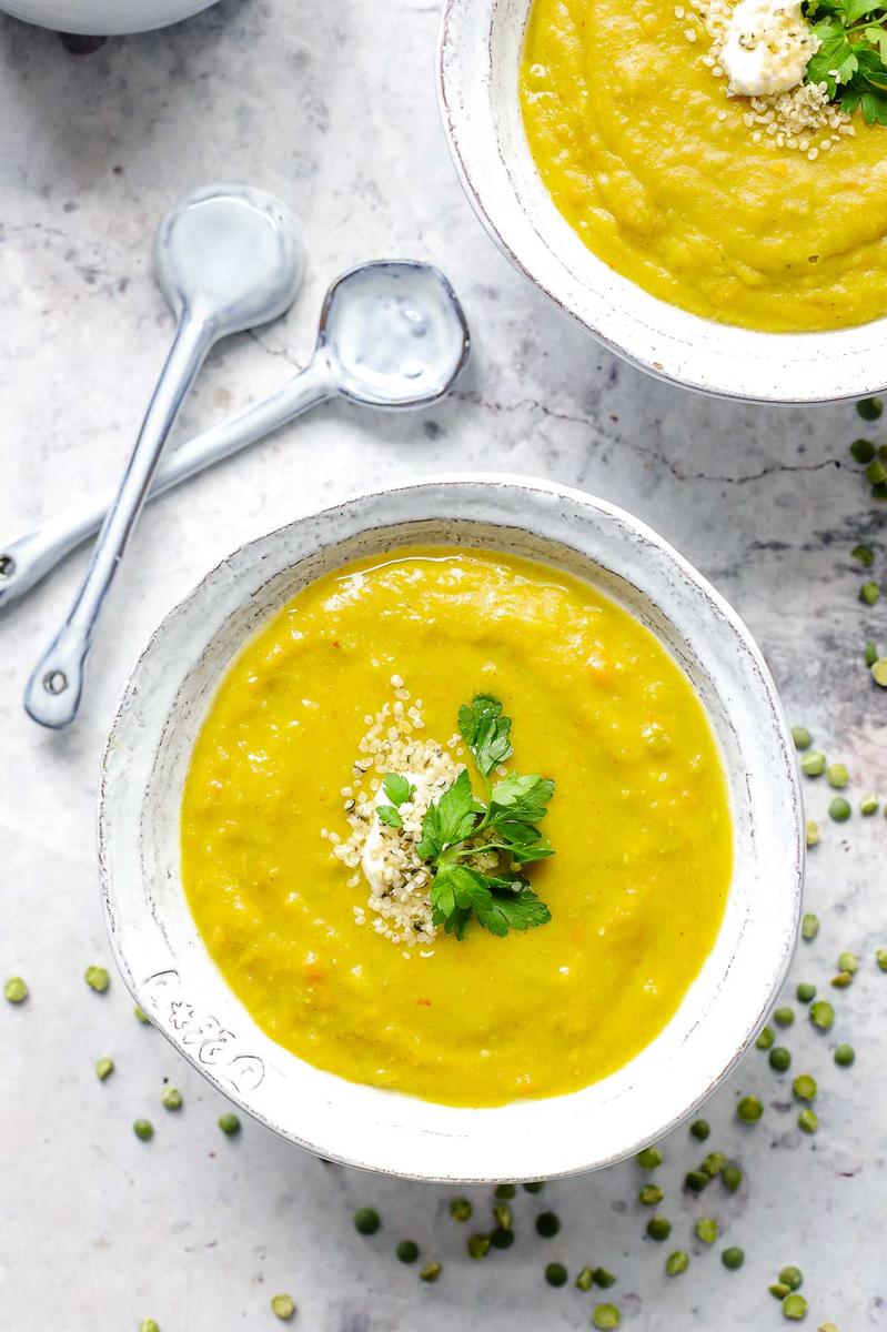 Rezeptbild: Erbsensuppe – Aromatisch gewürzt mit Curry