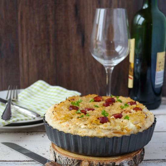 Rezeptbild: Sauerkraut-Quiche