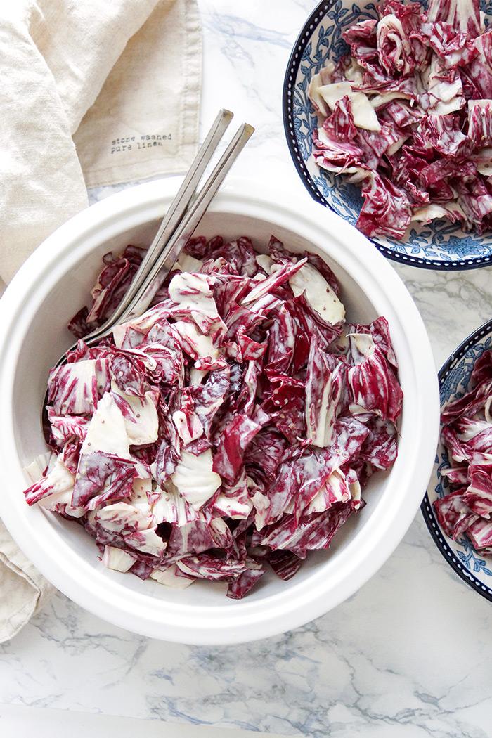 Rezeptbild: Cremiger winterlicher Radicchio-Salat