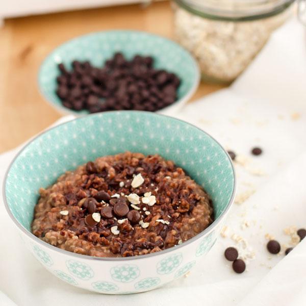 Rezeptbild: yummy chocolate-oatmeal-pudding