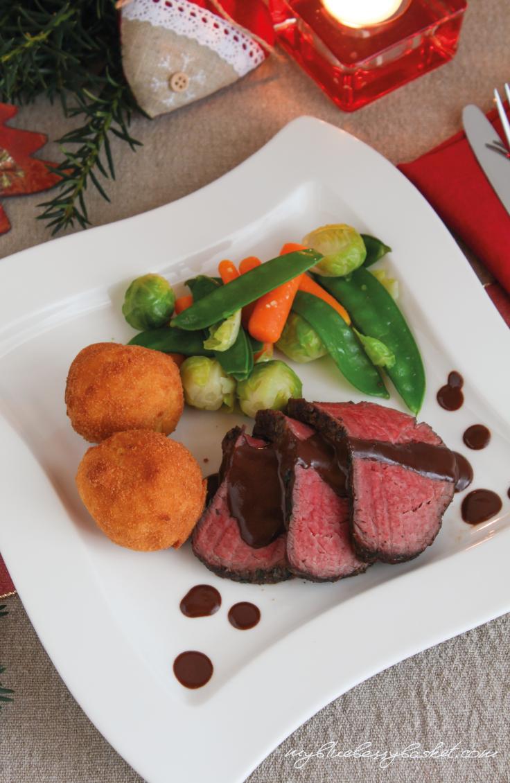 Rezeptbild: Rinderfilet mit Schokoladensauce