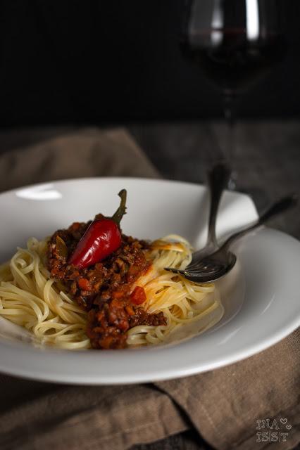 Rezeptbild: Scharfe Paprika-Pepperoni-Bolognese