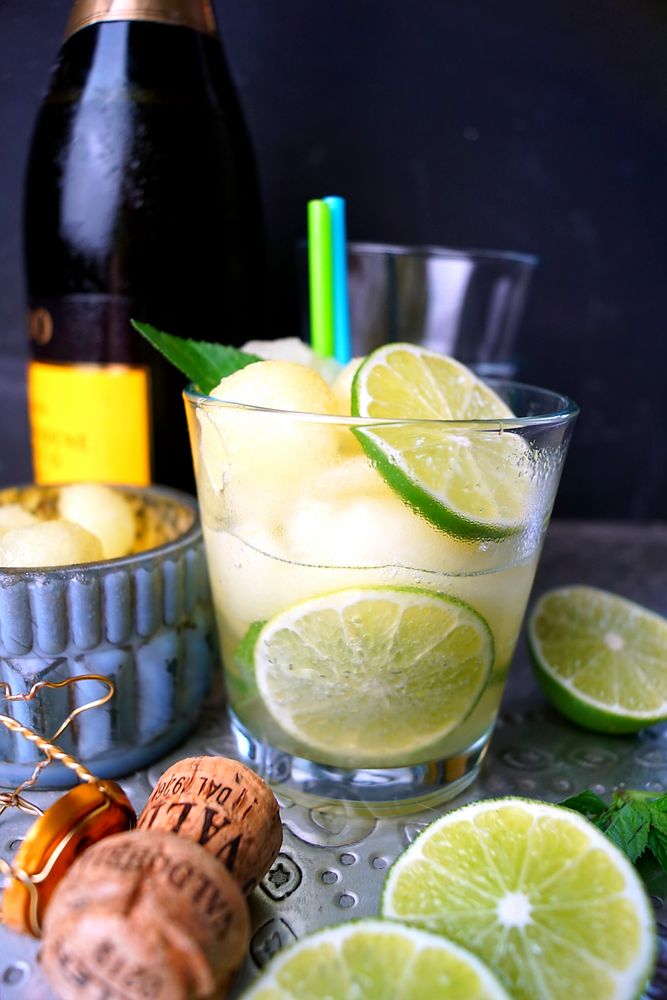 Rezeptbild: sektgepimptes Melonensorbet