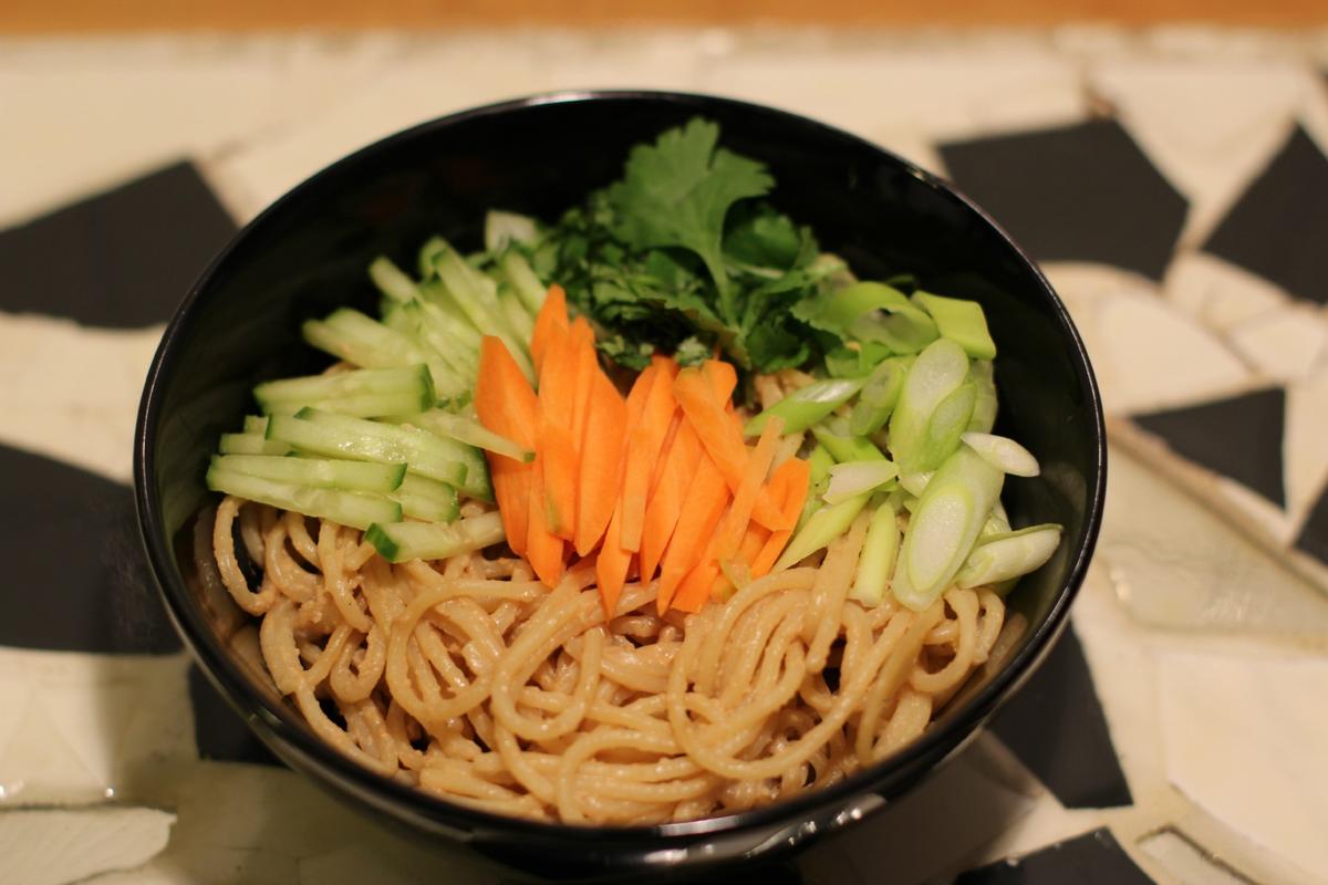 Rezeptbild: „ Leng Mian“ Chinesischer Nudelsalat mit Erdnussbutter und Szechuanpfeffer