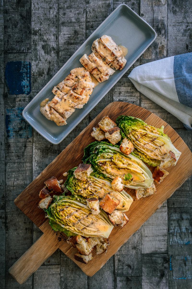 Rezeptbild: Caesar Salad vom Grill