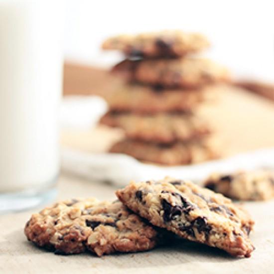 Rezeptbild: Schoko-Haferflocken-Cookies